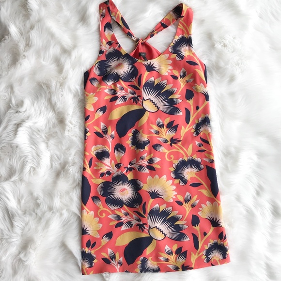 J. Crew Dresses & Skirts - J. Crew Twist Back Hibiscus Floral Silk Dress h644